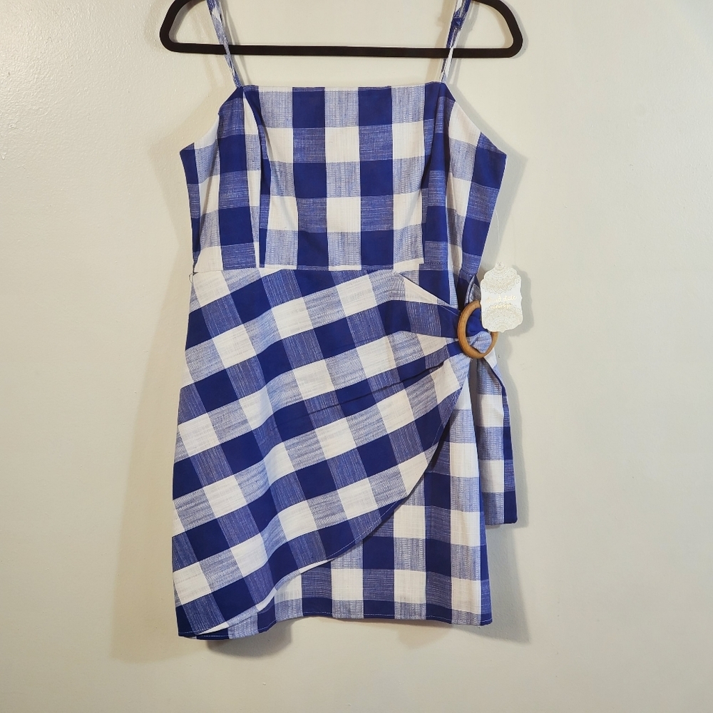 ALTAR'D STATE CHECKERED MINI DRESS sz Med NWT - Picture 2 of 6